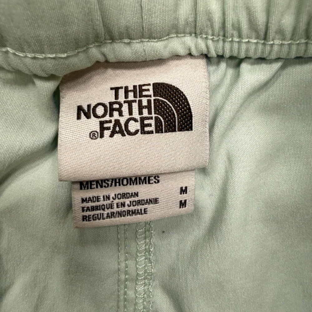 The North Face Mens Mint Green Cargo Hiking Shorts Elastic Belted Size Medium - Picture 7 of 8